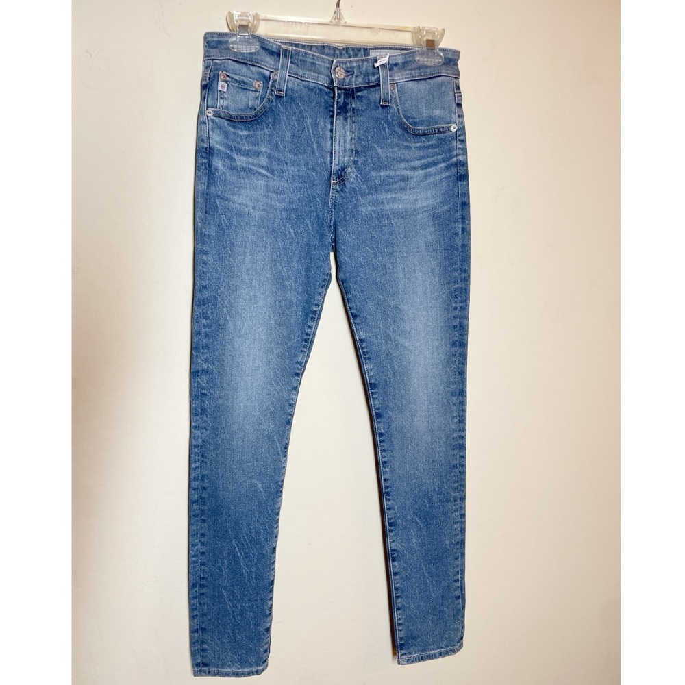 Ag Adriano Goldschmied High-Rise Slim Medium Blue Jeans
